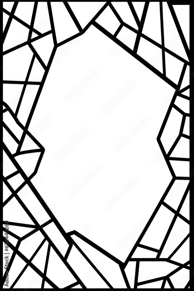 Poster a black and white picture of a square frame. digital image. frame with copy space.