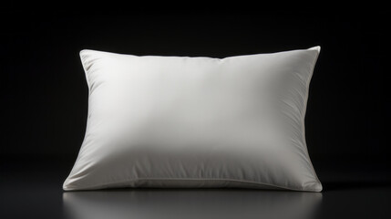 pillow isolated on black background 