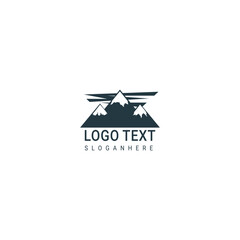 Obraz premium airplane logo illustration