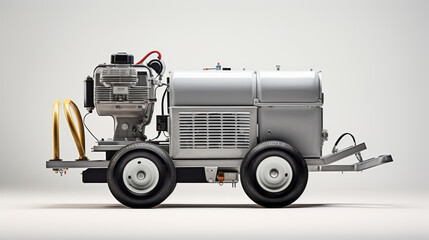 Portable dental air compressor isolated on white background