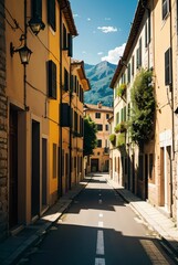 street in Italy old town.