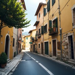 street in Italy old town.