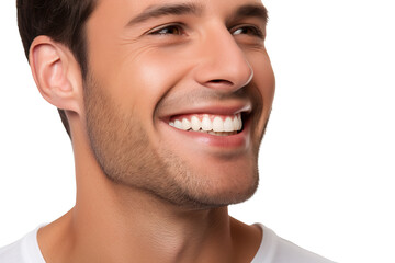 Fototapeta premium portrait of handsome brunette man, ai generated