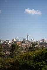 Fototapeta na wymiar Skyline of Kigali in Ruanda