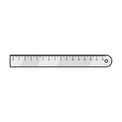 Ruler vector icon.Color vector icon isolated on white background ruler.