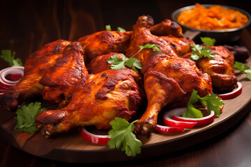 Fototapeta premium The national Indian dish is Tandoori Chicken.
