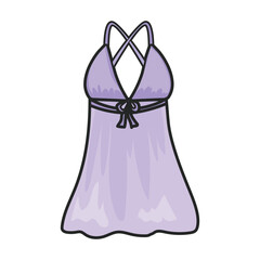 Peignoir vector icon.Color vector icon isolated on white background peignoir.