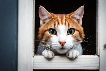 cat on a window