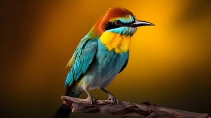 Obraz premium Der farbenfrohe Bienenfresser