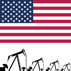 US Oil Industry Price Crash due to economic recession vector - 634467498