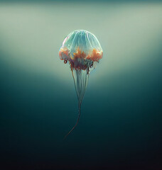 Close-Up Of Jellyfish In Sea