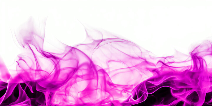 Abstract pink smoke flames transparent texture - Generative AI