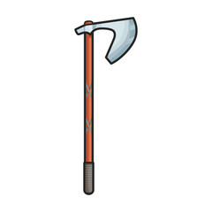 Medieval axe vector icon.Color vector icon isolated on white background medieval axe.