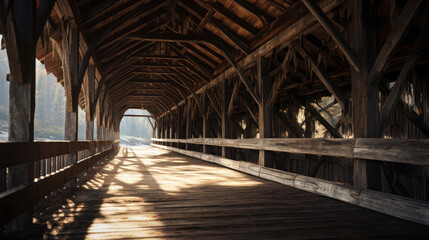 Rustic and charming covered bridge