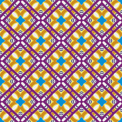 Ornament in ethnic style.Seamless pattern with abstract shapes. Repeat design for fashion, textile design,  on wall paper, wrapping paper, fabrics and home decor.