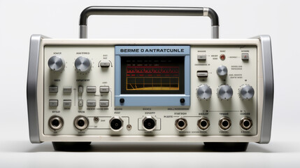 Obraz premium Signal generator isolated on white background