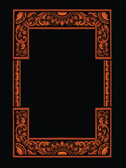 luxury frame ornament