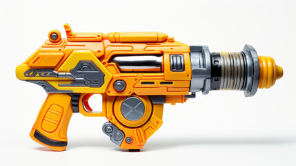 Toy water gun isolated on white background