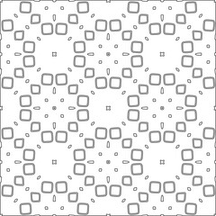 Abstract background with figures from lines. black and white pattern for web page, textures, card, poster, fabric, textile. Monochrome graphic repeating design.