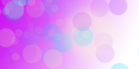 white purple gradient with bubbles illustration
