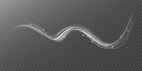 Curve light effect of motion wave.