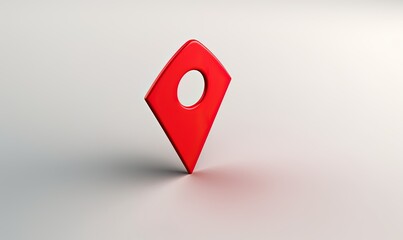 map 3d icon with pointer marking location 3d gps vector illustration