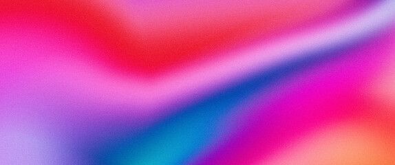 Vibrant grainy summer background pink blue purple red noise texture banner header poster retro design