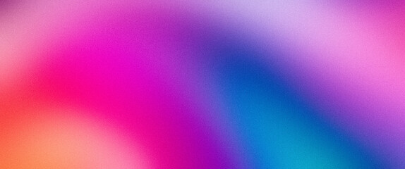 Pink magenta blue purple abstract color gradient background grainy texture effect web banner header poster design - obrazy, fototapety, plakaty