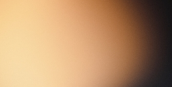 Beige brown yellow black grainy gradient background dark noise texture wide banner header poster design