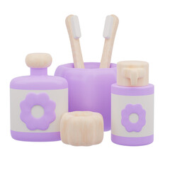 cute purple bathroom furniture