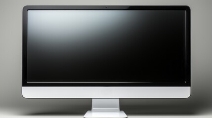 modern computer screen front view