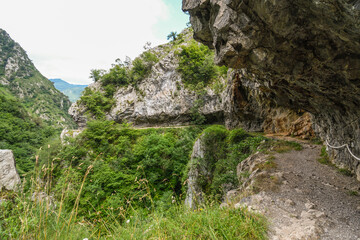 Views of the Xanas Gorge in Asturias