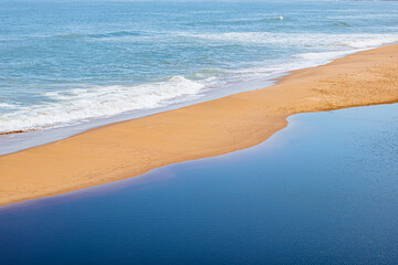 ocean and river together 