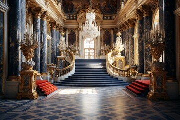 Fototapeta na wymiar photo breathtaking beauty of the Palace of Versailles