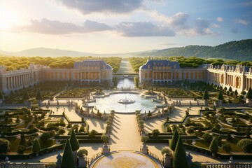 photo breathtaking beauty of the Palace of Versailles