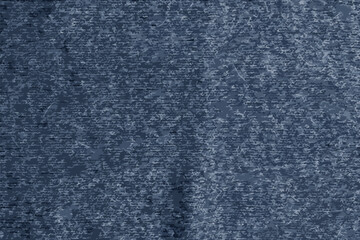 Realistic vector illustration of blue knitwear texture. Abstract modern knitted texture in blue color. Dark knitted background

