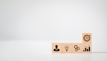 Goal and target, success and business target concept, project management, and company strategy....