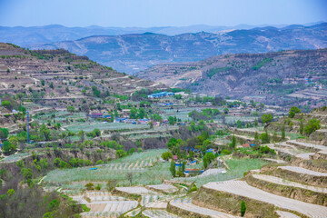 Tianshui City, Gansu Province - Northwest Terraced Fields