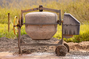 concrete mixer construction tool