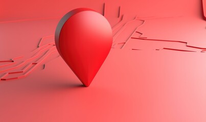 map 3d icon with pointer marking location 3d gps vector illustration
