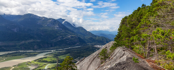 Mountain Landscape in Canadian Nature. Chief Mountain in Squamish, BC, Canada