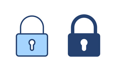 Lock icon vector. Padlock sign and symbol. Encryption icon. Security symbol