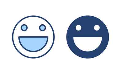 Smile icon vector. smile emoticon icon. feedback sign and symbol