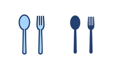 spoon and fork icon vector. spoon, fork and knife icon vector. restaurant sign and symbol