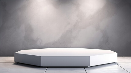 White Table Countertop With Gray Granite Geometric 