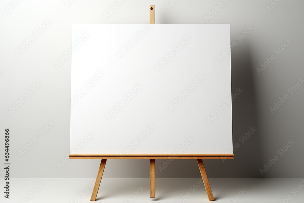 Poster female hands holding an empty a4 cardboard banner on a white background, providing space for text or