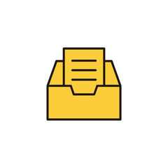 Archive folders icon vector for web and mobile app. Document vector icon. Archive storage icon.