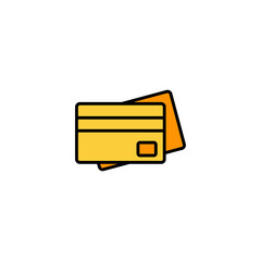 Credit card icon vector for web and mobile app. Credit card payment sign and symbol