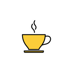 coffee cup icon vector for web and mobile app. cup a coffee sign and symbol