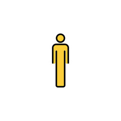Man icon vector for web and mobile app. male sign and symbol. human symbol